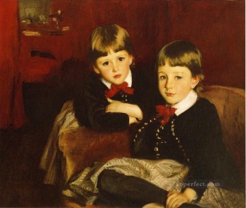 Portrait of Two Children aka The Forbes Brothers John Singer Sargent Oil Paintings